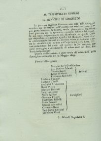 Protocollo della Repubblica Romana : collezione degli atti indirizzi e proteste trasmesse all'assemblea ed al governo dopo l'invasione francese