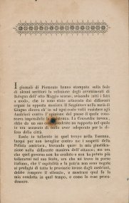 Sugli avvenimenti di Bologna nel maggio 1849