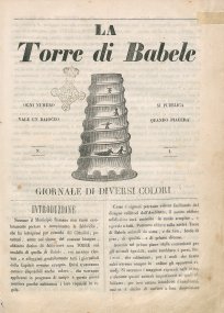 La torre di Babele : giornale di diversi colori