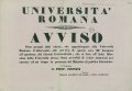 Avviso  / Università Romana