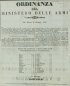 Ordinanza del Ministero delle Armi del giorno 16 gennajo 1849