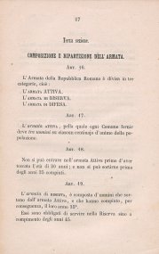 Progetto di legge per l'organizzazione militare-cittadina della Repubblica Romana