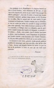 Lettre du chef de l'état-major de l'armée de la République Romaine au général en chef de l'armée française en Italie