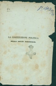 La costituzione politica negli stati pontificii