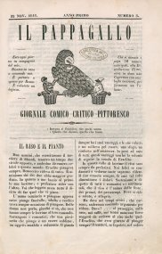 Il pappagallo : giornale comico-critico-pittoresco