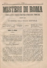 Misteri di Roma : giornaletto storico-politico-umoristico-popolare dedicato ai circoli dell'Italia centrale
