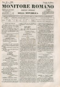 Monitore romano : giornale officiale