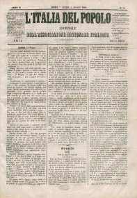 L' Italia del popolo : giornale dell'Associazione nazionale italiana / diretto da Giuseppe Mazzini